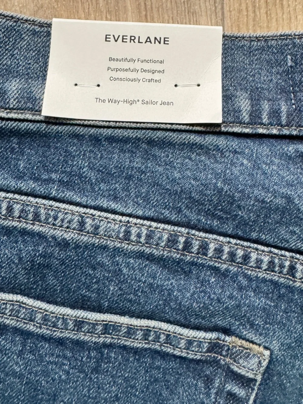 NWT The Way High Sailor Jeans by Everlane, Size 31/US Size 12